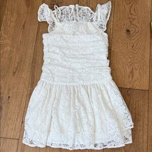 Abercrombie Kids White Lace Dress